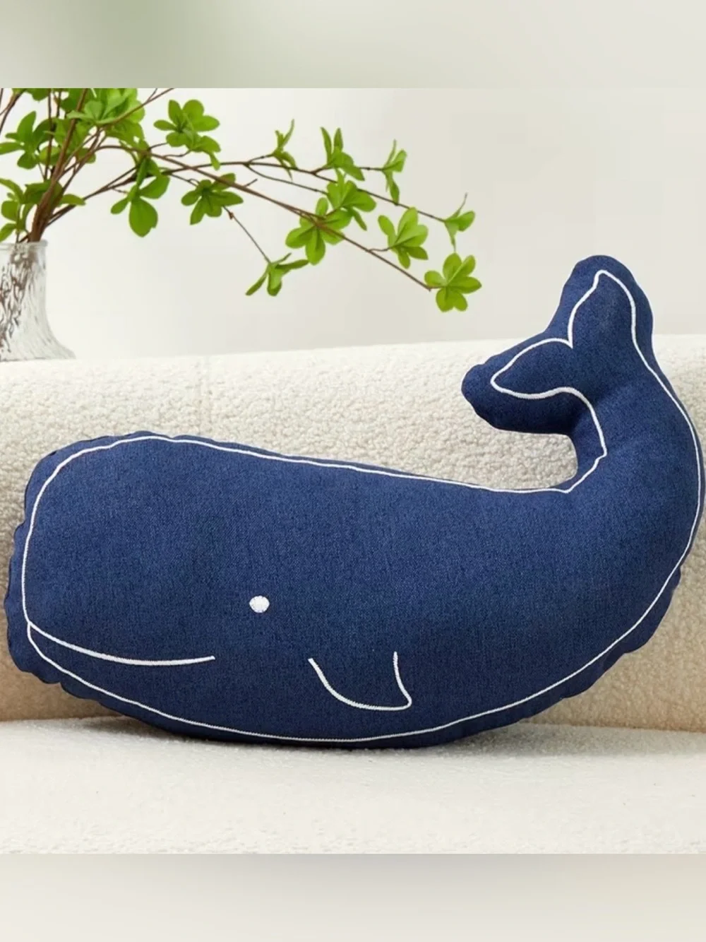 NWT Whale Accent Pillow, available in Red, Blue or Teal, Summer Accent Pillows